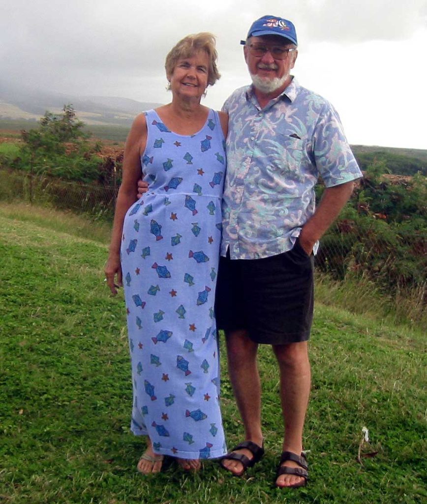 Carolyn and Peter Conti in Maui Hawaii 2003