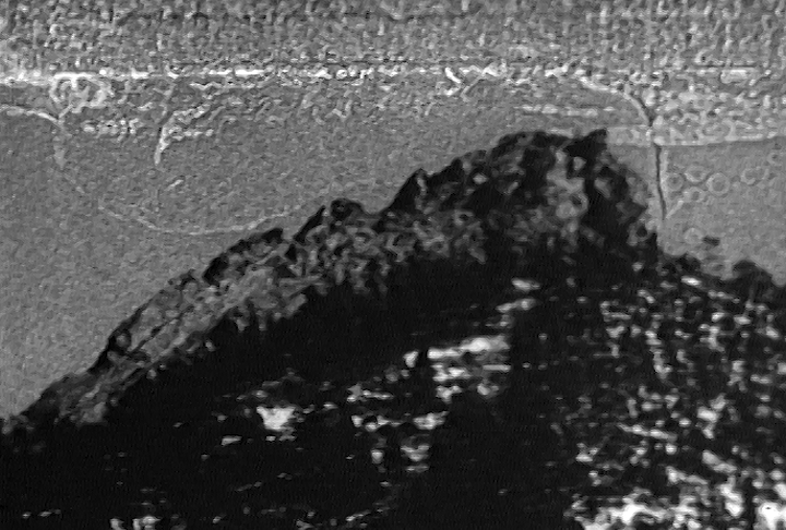 Screen capture from 16mm film Public Fixture 1985